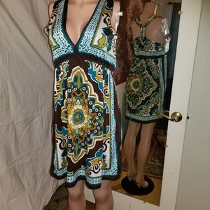 Multi Color Summer Dress XL
